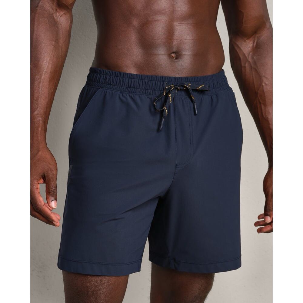 Rhone 7” Pursuit Shorts Men’s XXL Navy Lined Workout Gym Running Drawstring